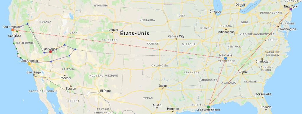 Un voyage aux&nbsp;États-Unis