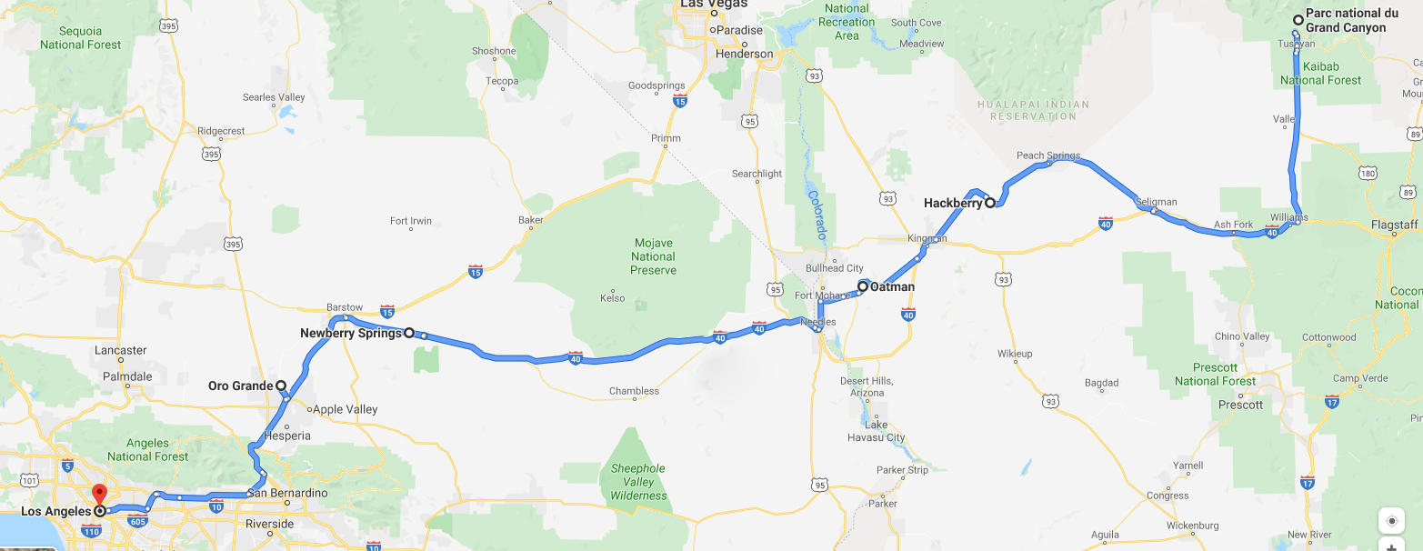 road 66 USA itinéraire