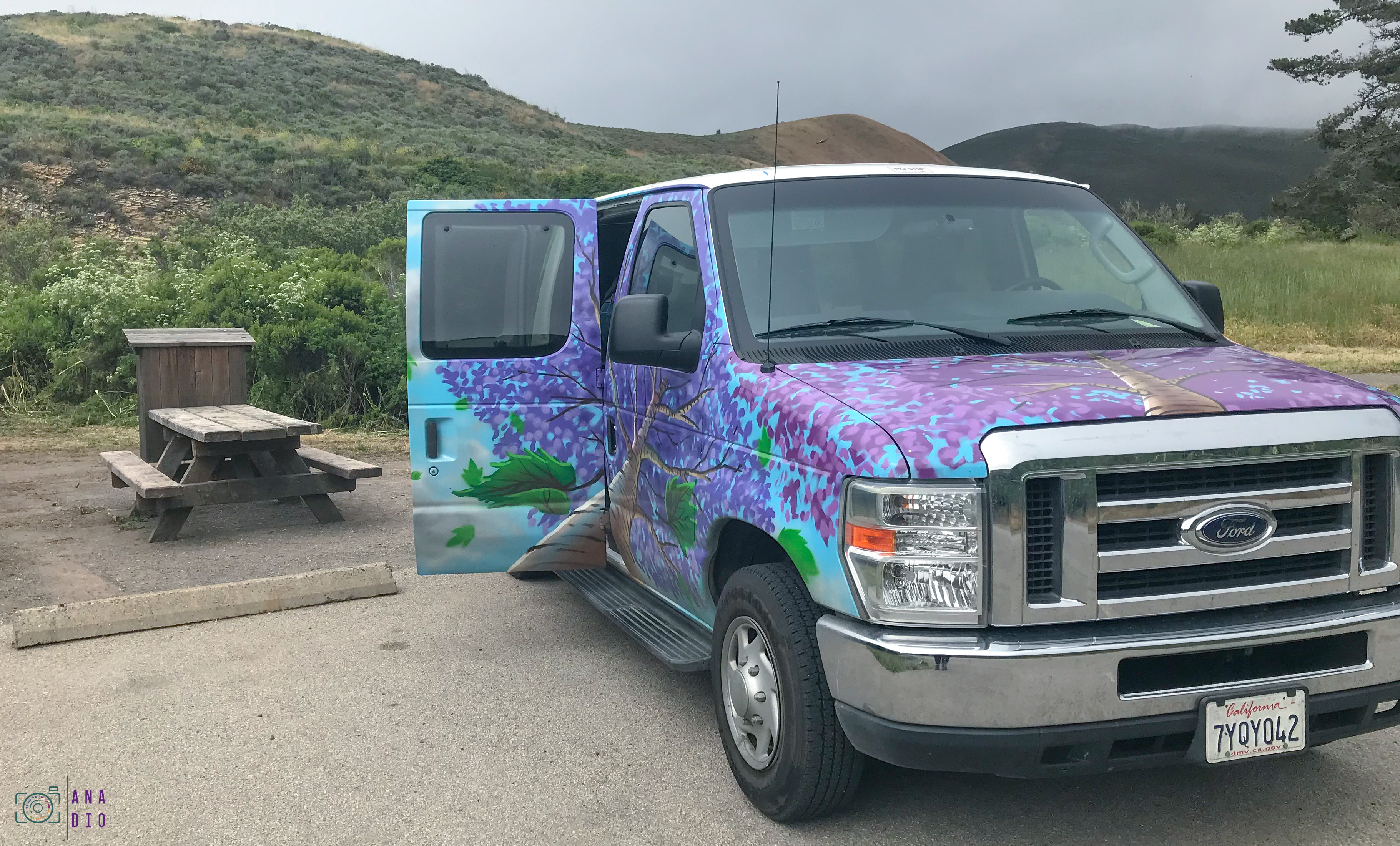 road trip en van en Californie