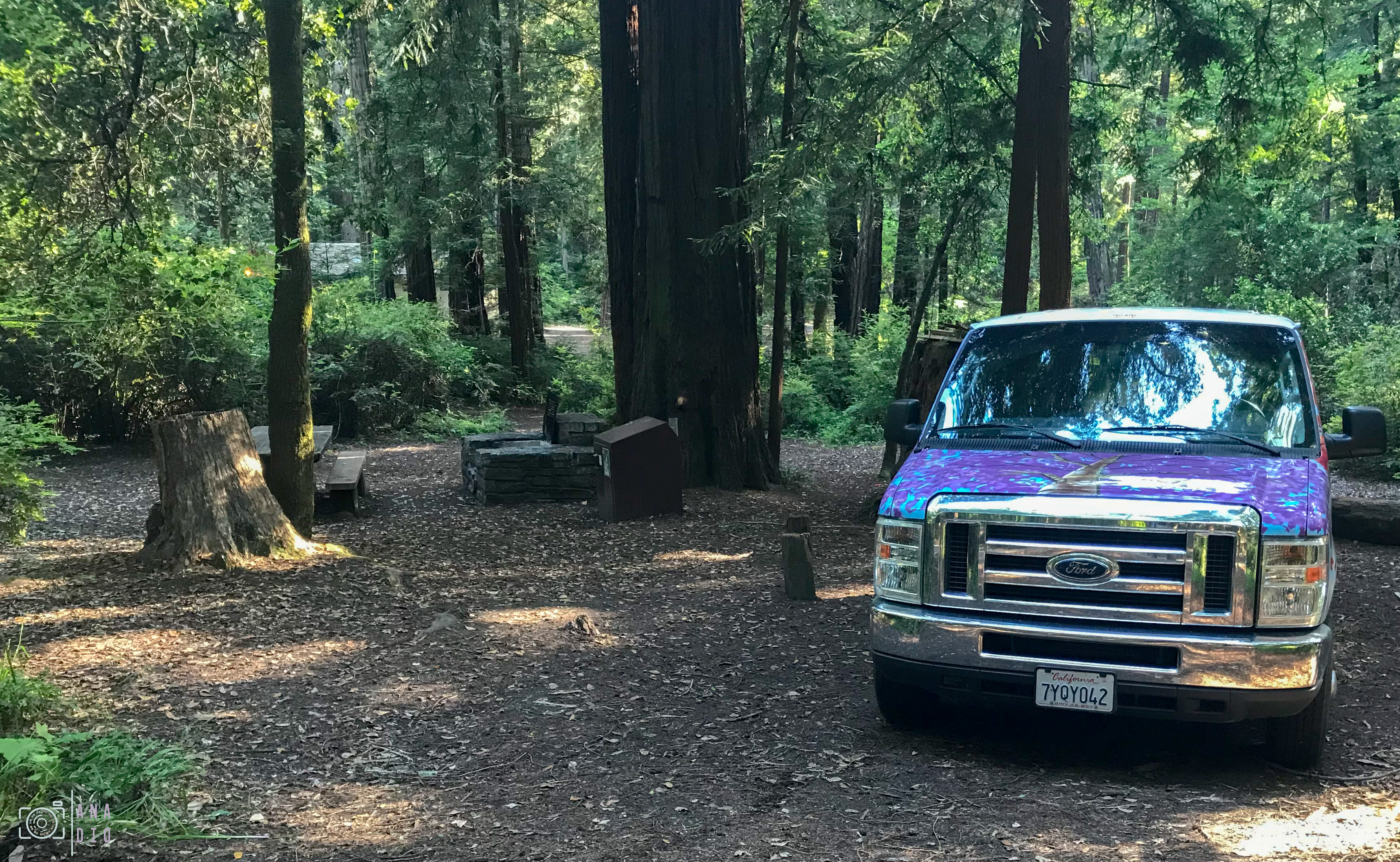 Où dormir en van en Californie