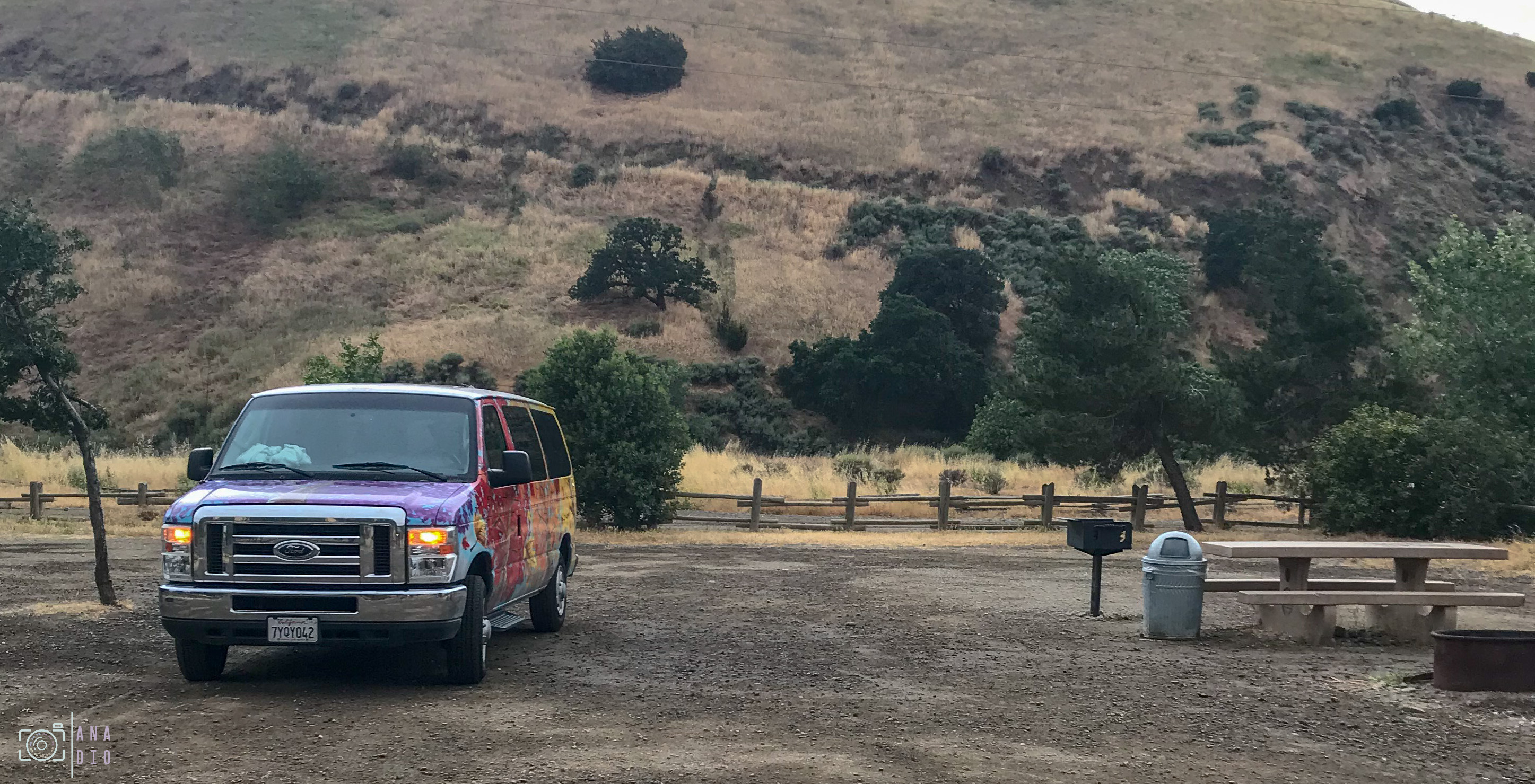 road trip en van en Californie