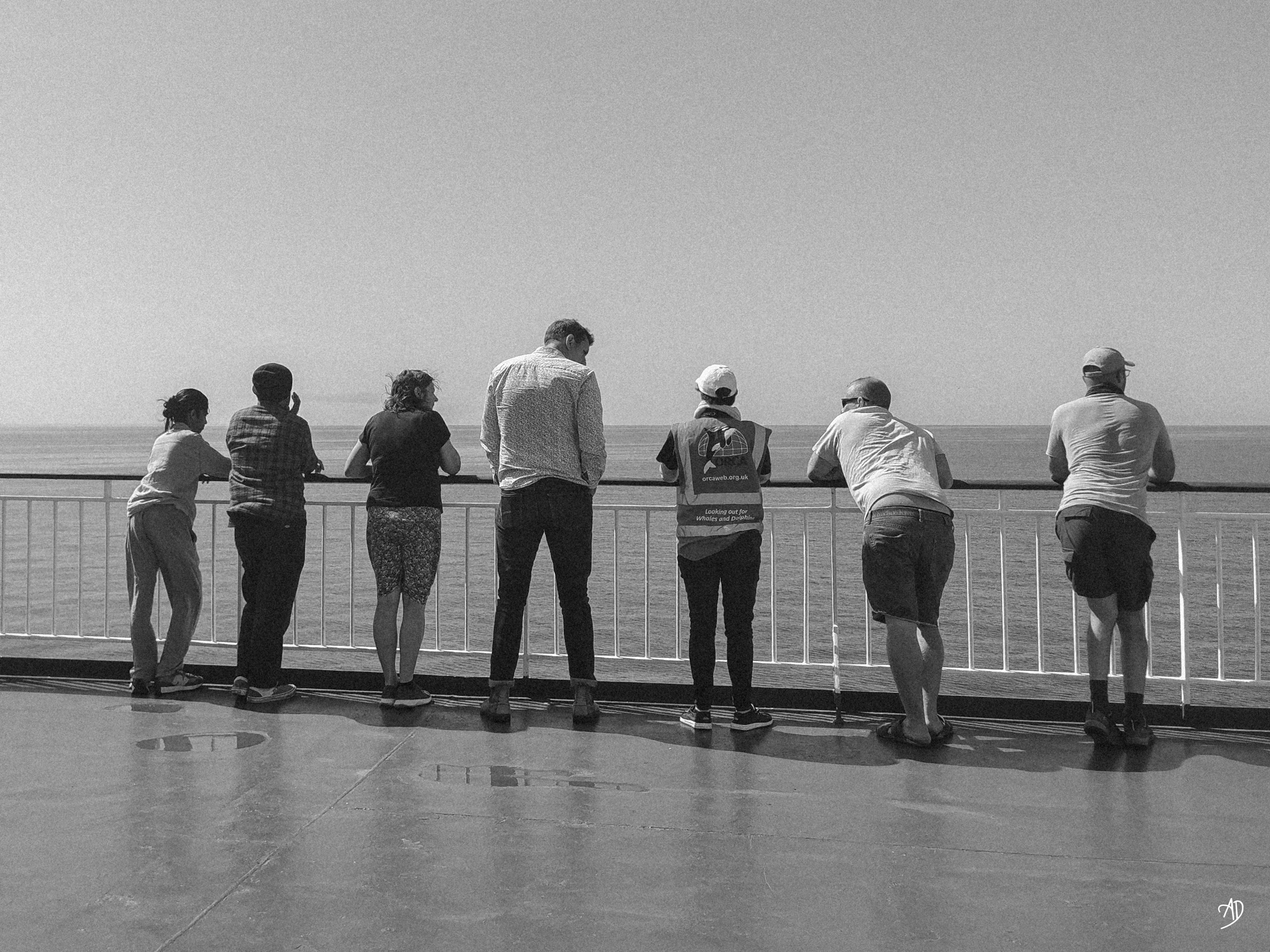 Sur le ferry Côte d'Albâtre en pleine mer